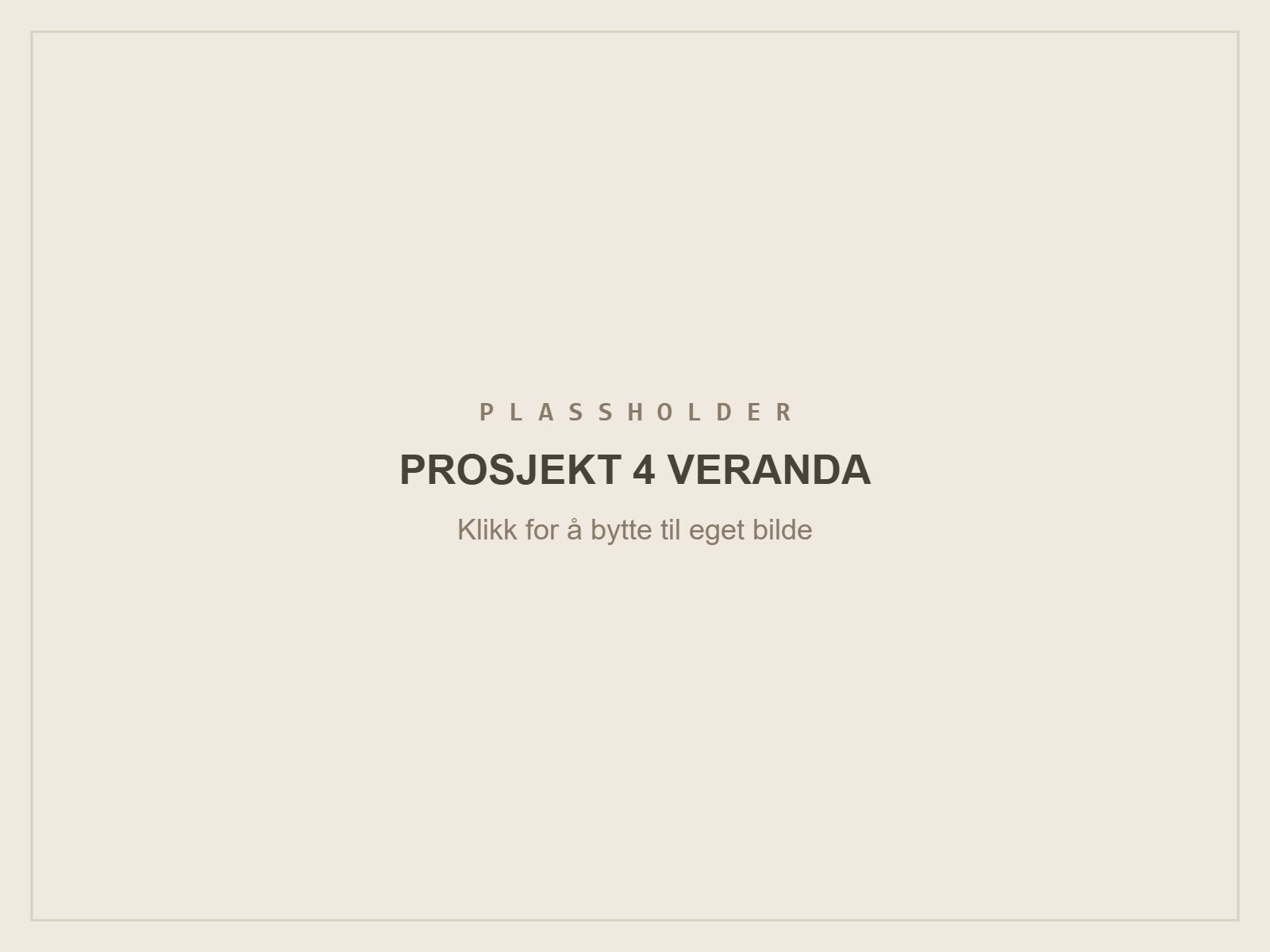 Veranda og rekkverk